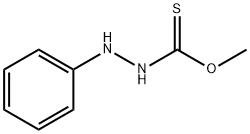 2-フェニルヒドラジンチオカルボン酸O-メチル 化学構造式