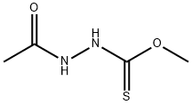 (Acetylamino)thiocarbamic acid O-methyl ester 结构式