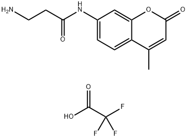 Β-アラニン7-アミド-4-メチルクマリントリフルオロ酢酸塩 化学構造式