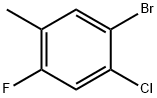 5-BROMO-4-CHLORO-2-FLUOROTOLUENE 化学構造式