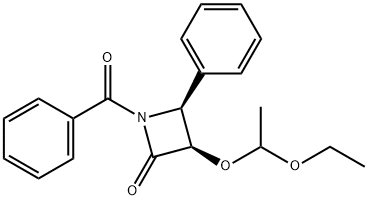 (3R,4S)-1-Benzoyl-3-(1-ethoxyethoxy)-4-phenyl-2-azetidinone Struktur