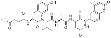 SUC-TYR-VAL-ALA-ASP-AMC Structure