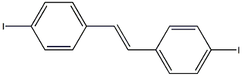 4,4'-ジヨード-trans-スチルベン 化学構造式