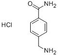 4-(氨甲基)苯甲酰胺 结构式