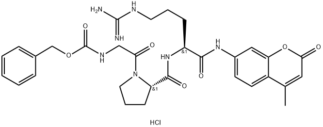 Z-GLY-PRO-ARG-AMC · HCL 化学構造式
