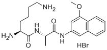 L-LYSYL-L-ALANINE 4-METHOXY-BETA-NAPHTHYLAMIDE HYDROBROMIDE Structure