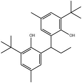 2,2''-PROPYLIDENE-BIS(4-METHYL-6-TERT-BUTYLPHENOL) 结构式