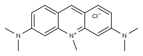 3,6-bis(dimethylamino)-10-methylacridinium chloride Structure