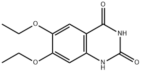 2,4-二羟基-6,7-二乙氧基喹唑啉,20197-80-2,结构式