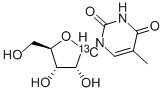 5-METHYL-[1'-13C]URIDINE Struktur