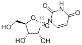 [1'-13C]ウリジン 化学構造式