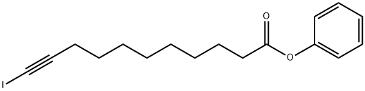 11-ヨード-10-ウンデシン酸フェニル 化学構造式