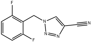 4-氰基-1-(2,6-二氟苄基)-1H-1,2,3-三氮唑, 202003-06-3, 结构式
