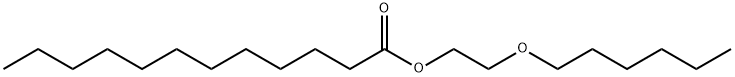 ドデカン酸2-(ヘキシルオキシ)エチル 化学構造式