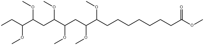Methyl 9,10,12,13,15,16-hexamethoxyoctadecanoate Structure