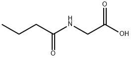 N-(1-oxobutyl)glycine Structure