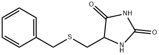 5-(benzylsulfanylmethyl)imidazolidine-2,4-dione 结构式