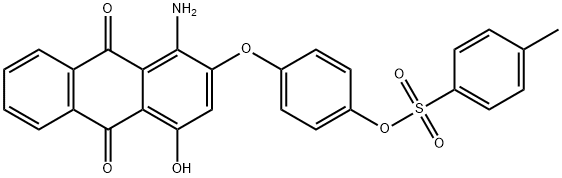 1-amino-4-hydroxy-2-[4-[[(4-methylphenyl)sulphonyl]oxy]phenoxy]anthraquinone 结构式