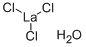 塩化ランタン(III)水和物 ~7 MOL/MOL 水,≥98.5% (CALC. BASED ON DRY SUBSTANCE,AT) 化学構造式