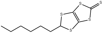 5-己基-1,3-二硫杂环戊烯并[4,5-D][1,3]二硫杂环戊烯-2-硫酮, 202126-51-0, 结构式