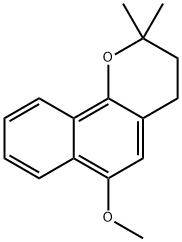 6-METHOXY-2,2-DIMETHYL-3,4-DIHYDRO-2H-BENZO[H]CHROMENE Structure