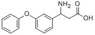 3-アミノ-3-(3-フェノキシフェニル)プロパン酸 化学構造式