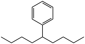 (1-ブチルペンチル)ベンゼン 化学構造式