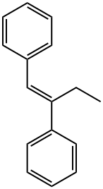 (E)-1,2-Diphenyl-1-butene Struktur