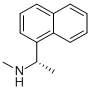 (S)-()-N-甲基-1-(1-萘基)乙基胺 结构式