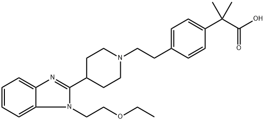 Bilastine Struktur