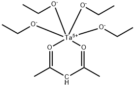 TANTALUM(V) TETRAETHOXIDE 2,4-PENTANEDIONATE Struktur