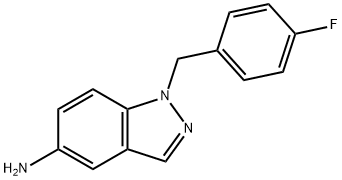 1-(4-FLUORO-BENZYL)-1H-INDAZOL-5-YLAMINE TRIHYDROCHLORIDE Structure
