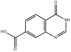 3,4-二氢-7-羧基-4-喹唑啉酮 结构式