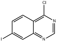 4-クロロ-7-ヨードキナゾリン 化学構造式