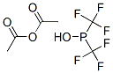 Acetic acid bis(trifluoromethyl)phosphinous anhydride Structure