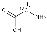 GLYCINE-2-13C Struktur