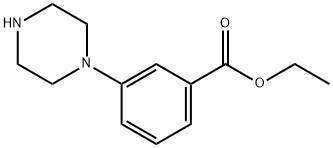 3-ピペラジノ安息香酸エチル 化学構造式