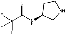 [3S,(-)]-3-(トリフルオロアセチルアミノ)ピロリジン 化学構造式