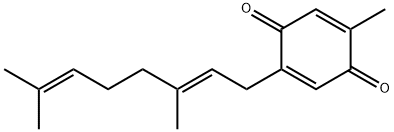 2-Methyl-5-[(2E)-3,7-dimethyl-2,6-octadienyl]-2,5-cyclohexadiene-1,4-dione Structure