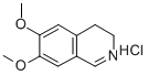 6,7-Dimethoxy-3,4-dihydroisoquinoline hydrochloride Struktur