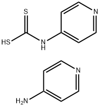 4-pyridylammonium 4-pyridyldithiocarbamate Structure