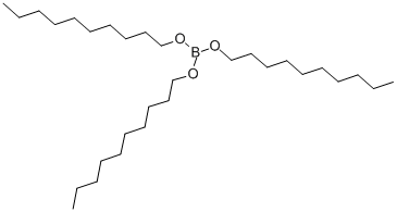 硼酸(三正癸基)酯, 20236-81-1, 结构式