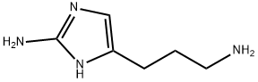 5-(3-Aminopropyl)-1H-imidazol-2-amine Structure