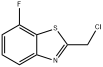 Benzothiazole, 2-(chloromethyl)-7-fluoro- (9CI) Struktur