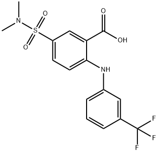 Anthranilic  acid,  5-(dimethylsulfamoyl)-N-(-alpha-,-alpha-,-alpha--trifluoro-m-tolyl)-  (7CI,8CI) 结构式
