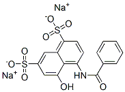 disodium 4-(benzoylamino)-5-hydroxynaphthalene-1,7-disulphonate 结构式