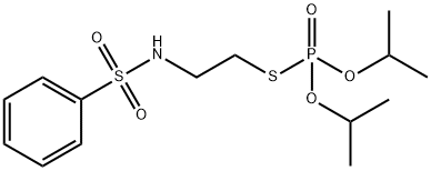 チオりん酸O,O-ジイソプロピルS-[2-(フェニルスルホニルアミノ)エチル] 化学構造式