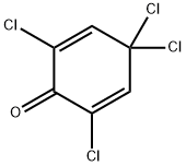2,4,4,6-Tetrachloro-2,5-cyclohexadien-1-one Struktur