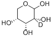 D-リボース-2-D 化学構造式