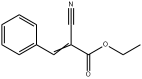 α-シアノけい皮酸 エチル 化学構造式